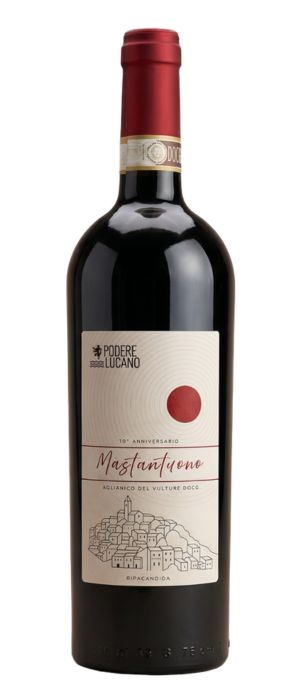 Bottiglia di Mastantuono 2017 — Aglianico del Vulture DOCG Riserva — Podere Lucano